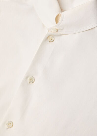 THEA DYLAN COLLAR SHIRT PORCELAIN SILK