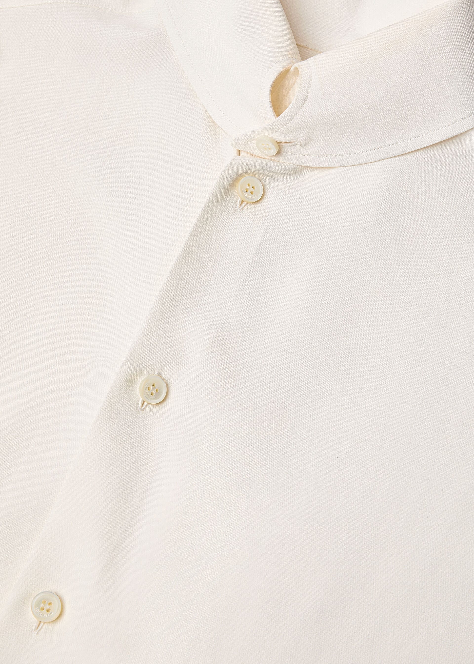 THEA DYLAN COLLAR SHIRT PORCELAIN SILK