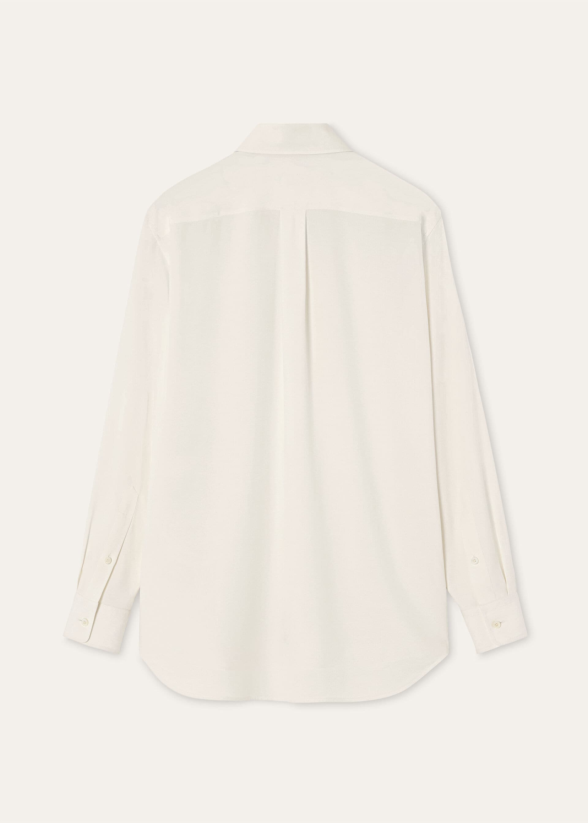 THEA DYLAN COLLAR SHIRT PORCELAIN SILK