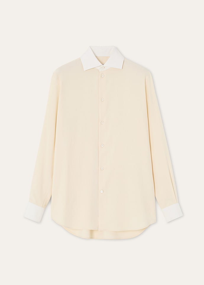 THEA CUTAWAY COLLAR SHIRT PORCELAIN SILK_FAQ0678_20GZ_5