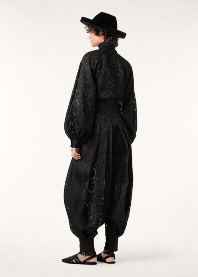 THEODORE TROUSERS GARZA JACQUARD SILK