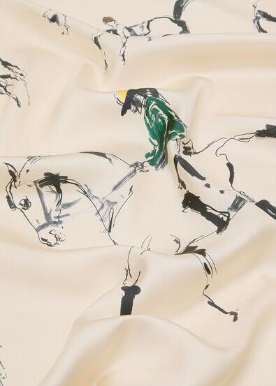 LORO PIANA SCUDERIA FOULARD 90 SILK TWILL