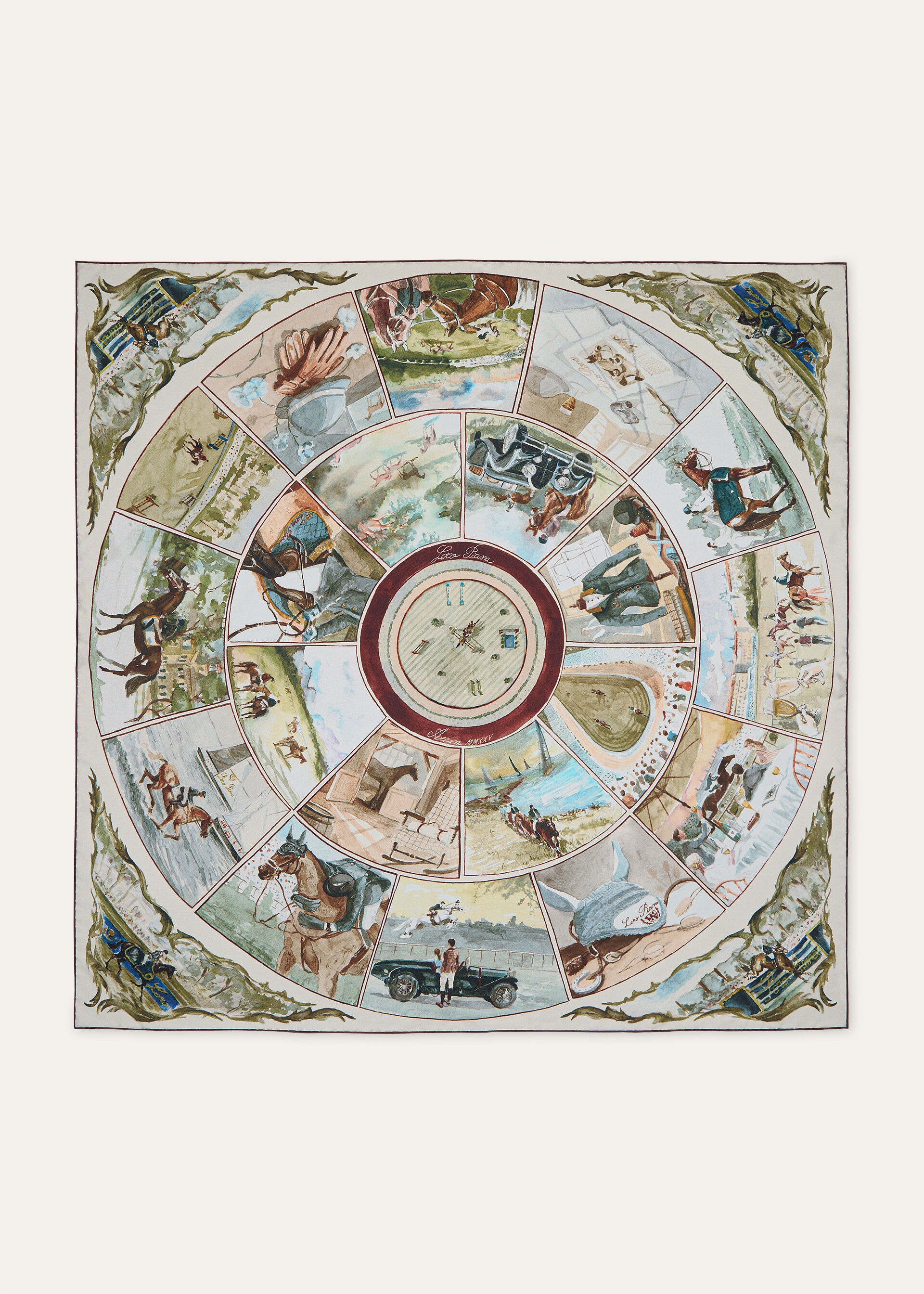 LORO PIANA ARENA FOULARD 90 SILK TWILL