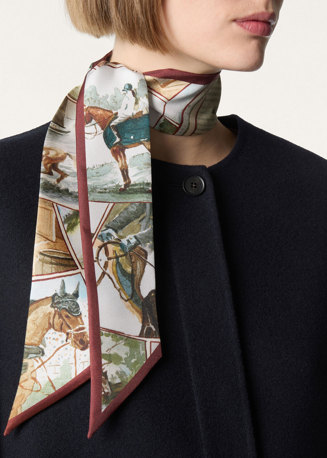 LORO PIANA ARENA TIE BAND 108 SILK TWILL