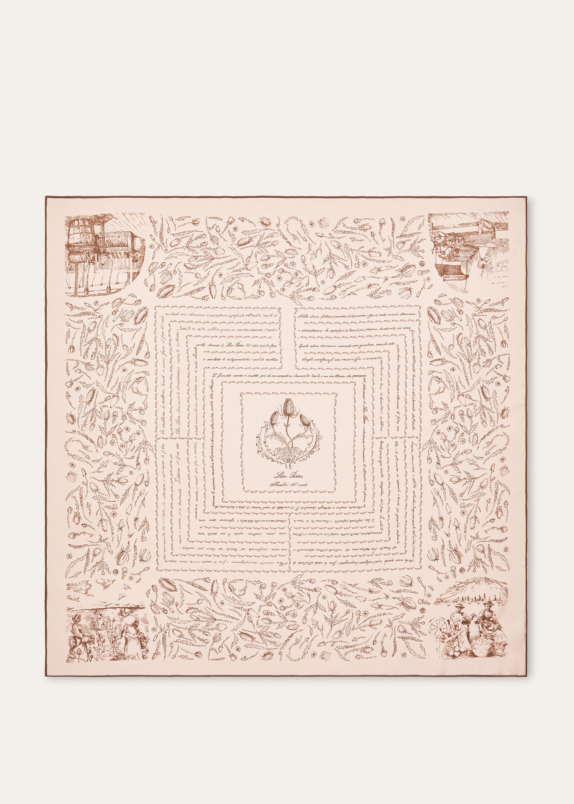 LORO PIANA MAESTRI DEL CARDO FLD 90 SILK TWILL