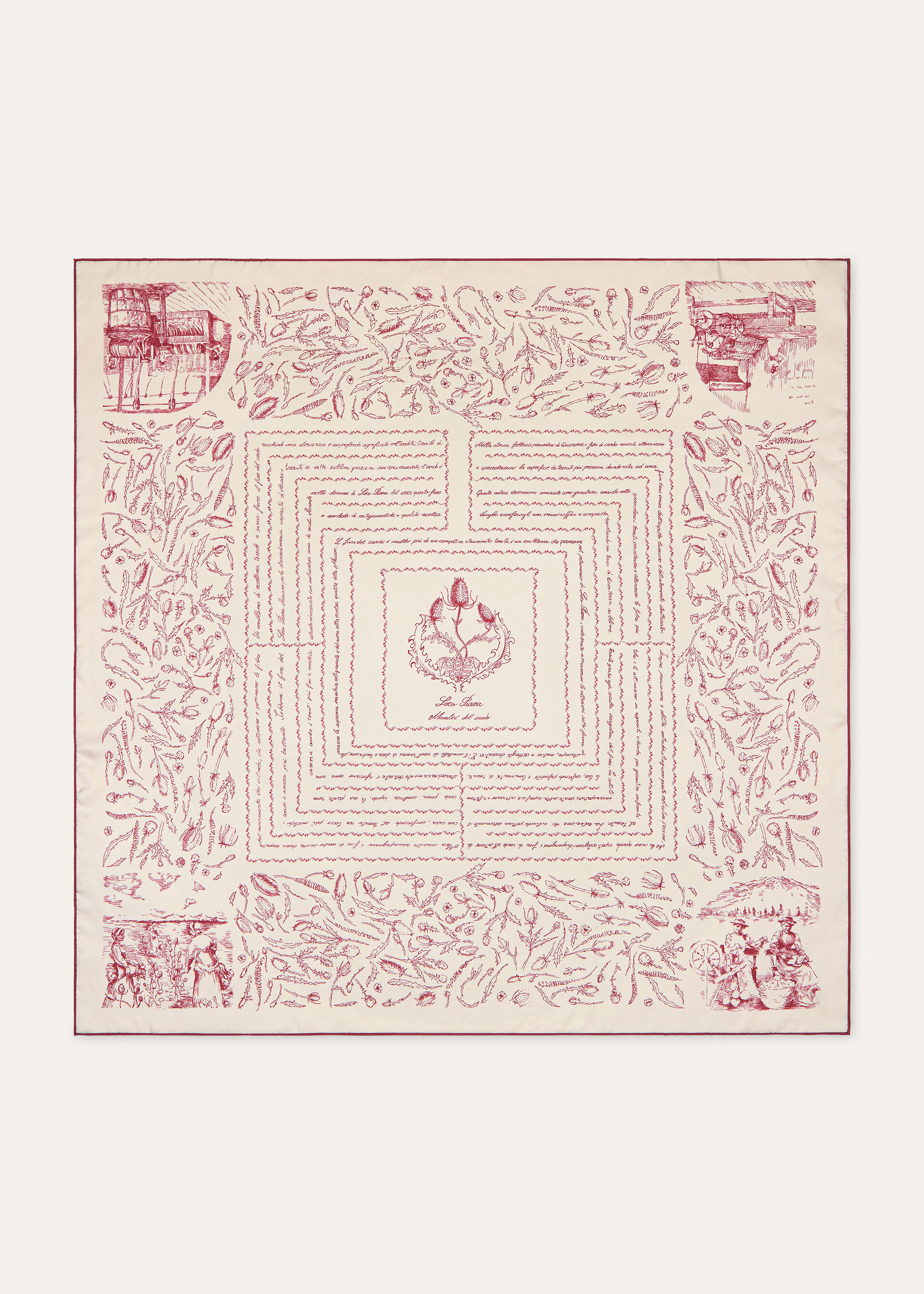 LORO PIANA MAESTRI DEL CARDO FLD 90 SILK TWILL
