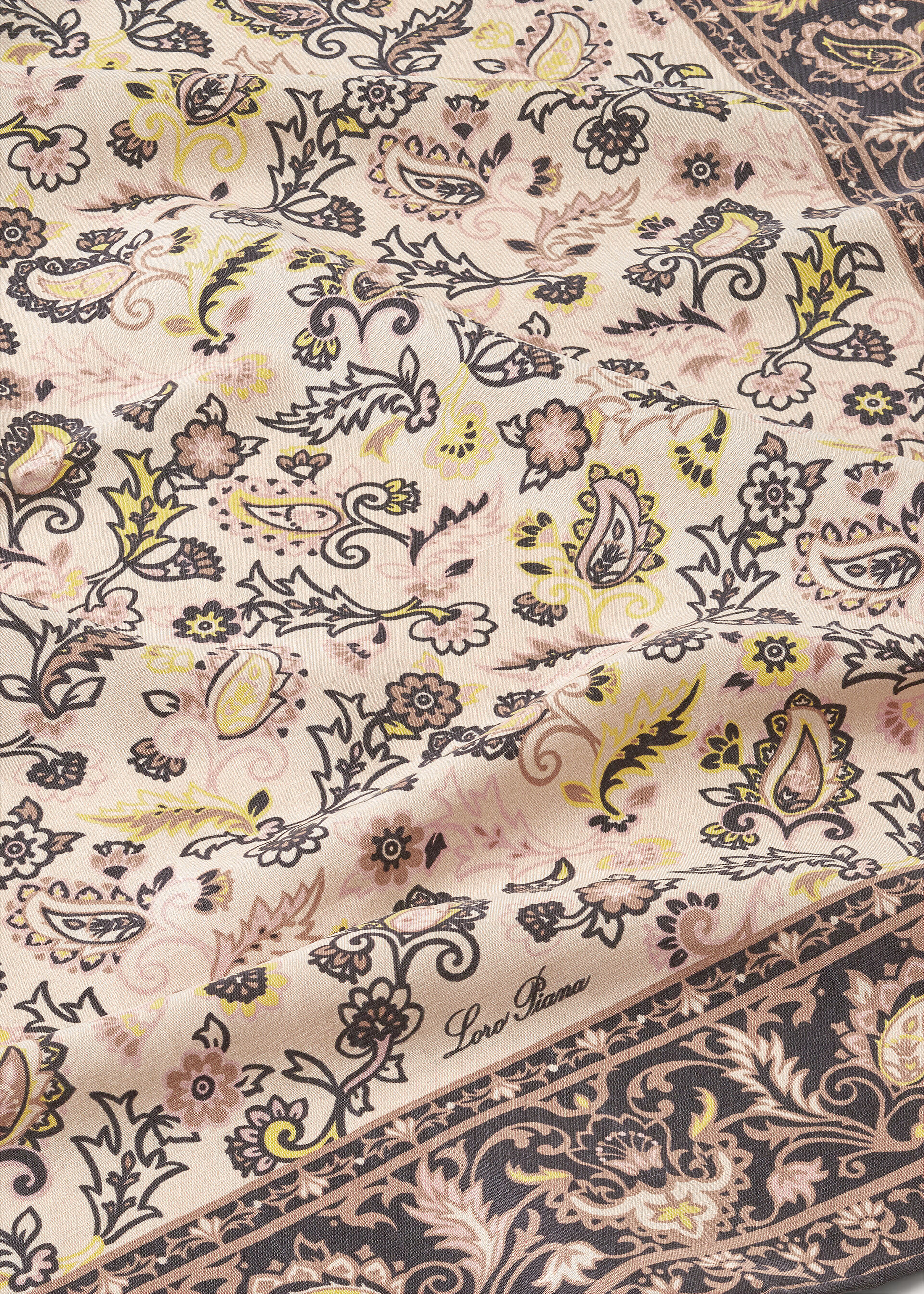 LORO PIANA ISLAND GARDEN FLD60 SILK HABOTAI SHANT