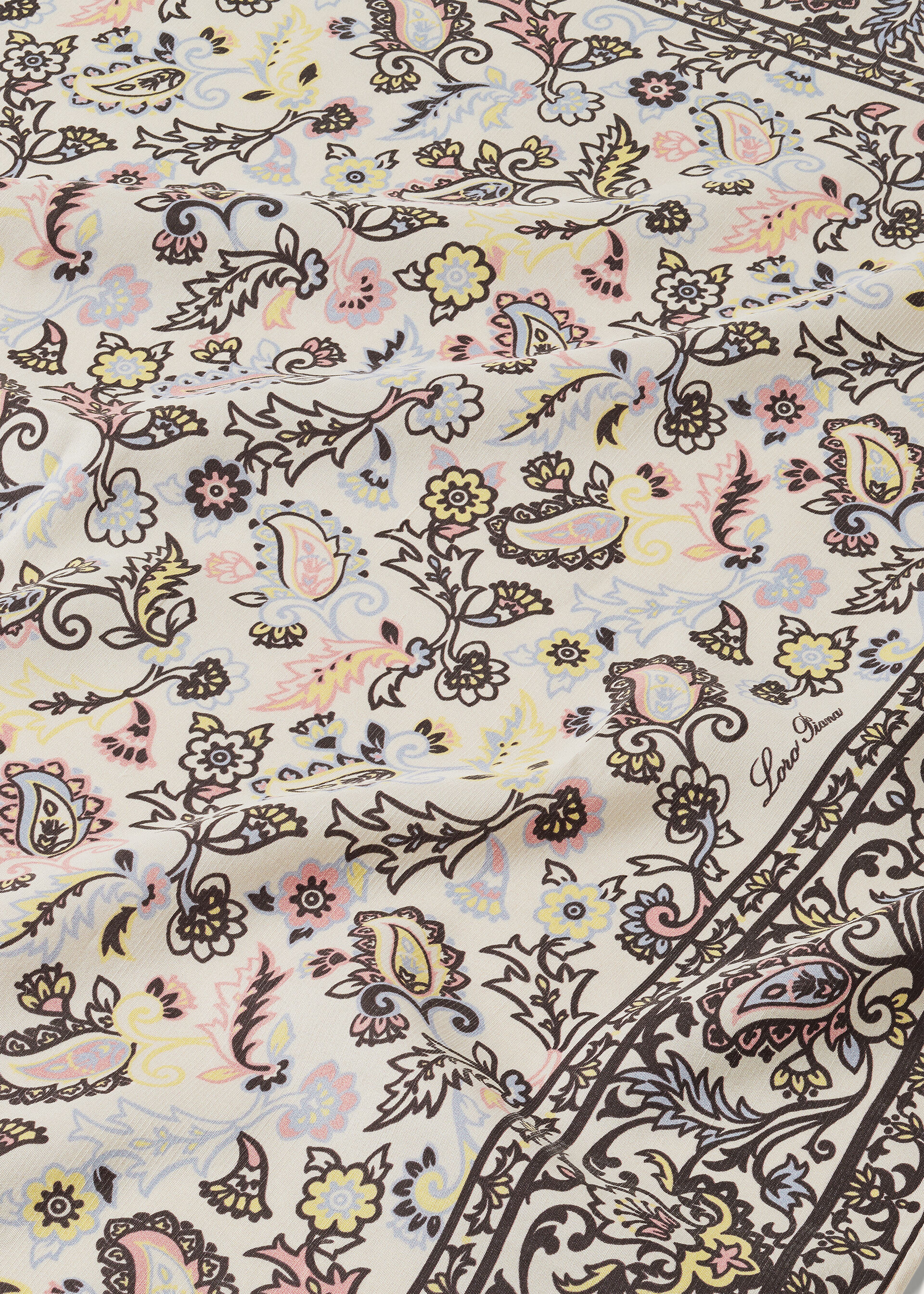 LORO PIANA ISLAND GARDEN FLD60 SILK HABOTAI SHANT