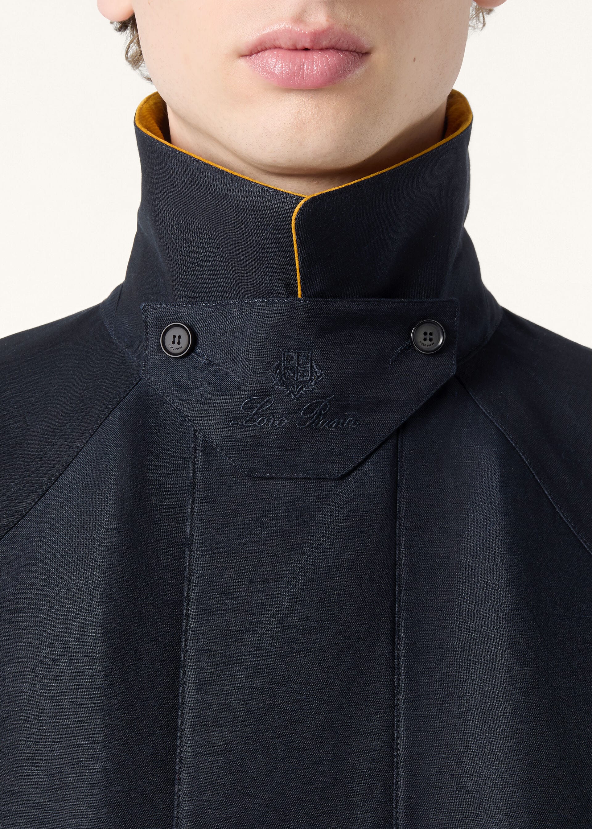 HORSEY  JACKET LINEN SILK 3L LORO CLAN STORM