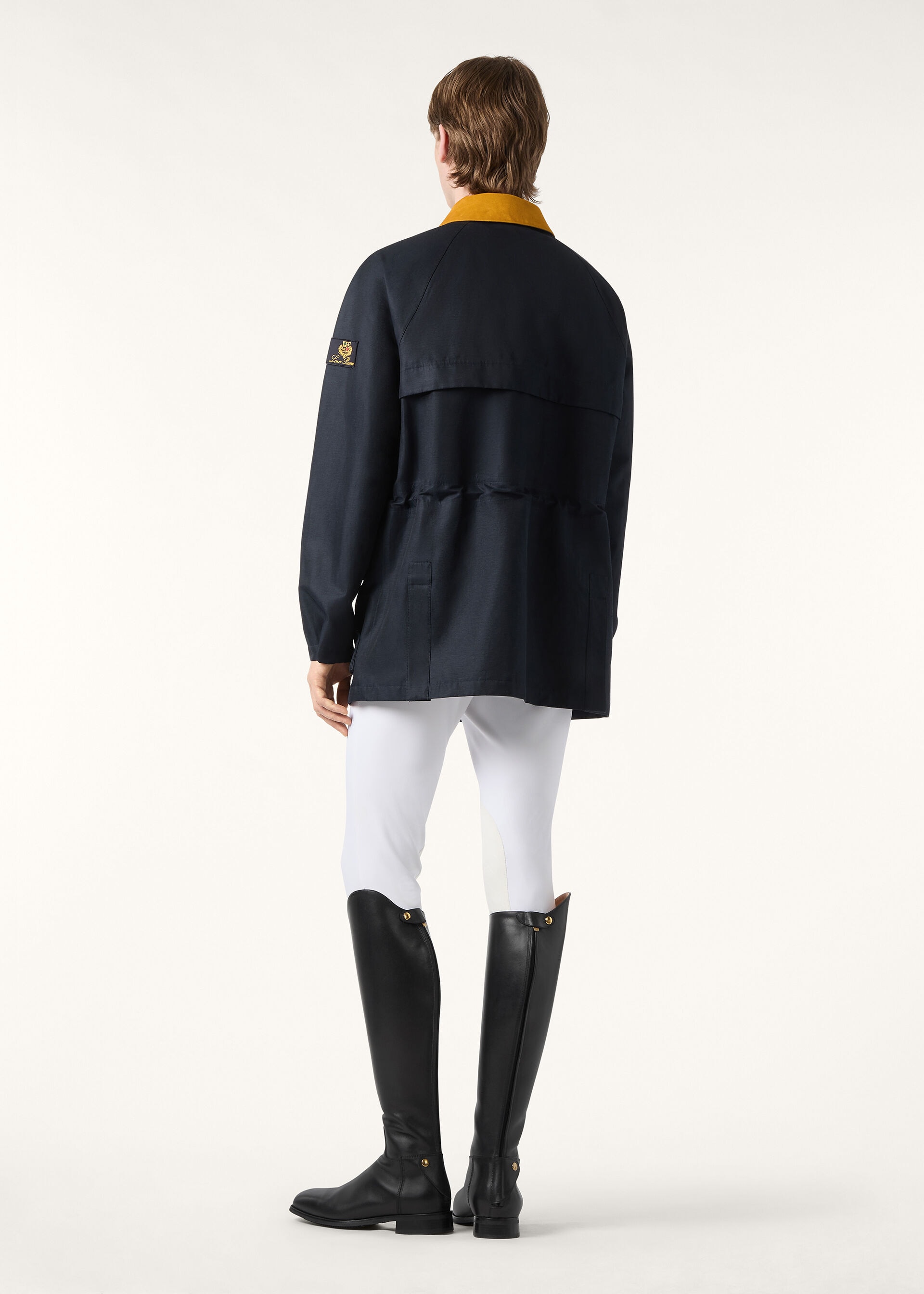 HORSEY  JACKET LINEN SILK 3L LORO CLAN STORM