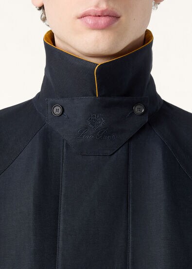 HORSEY  JACKET LINEN SILK 3L LORO CLAN STORM