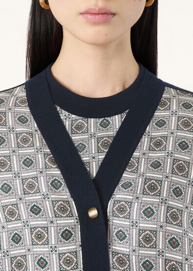 LP MENDOZA KNIT CARDIGAN SWEATER CASH SILK GG 18