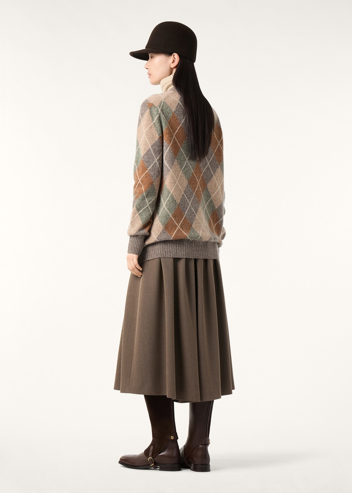 DRUMOAK ARGYLE CARDIGAN SWEATER WOOL GG 12_FAQ0821_F7KS_4