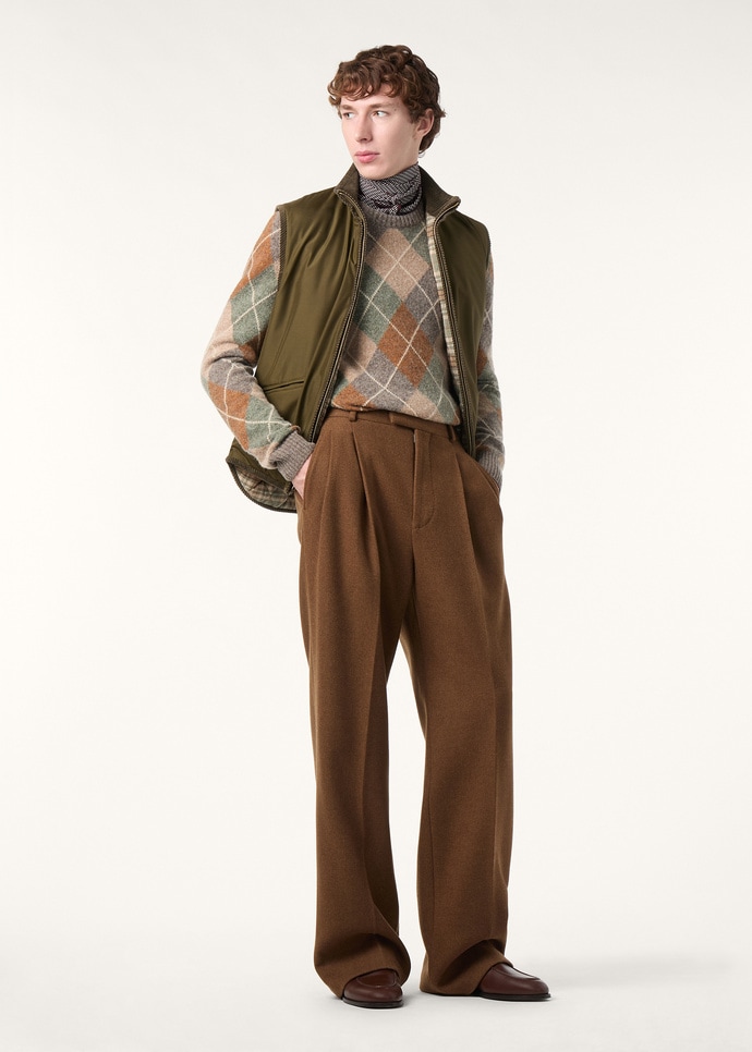 DRUMOAK ARGYLE CREWNECK SWEATER WOOL GG 12_FAQ0823_F7KS_1
