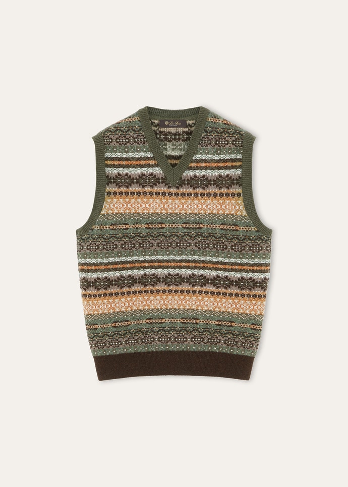SPEYSIDE VEST SWEATER CASH WOOL GG 5_FAQ0832_F7KM_5
