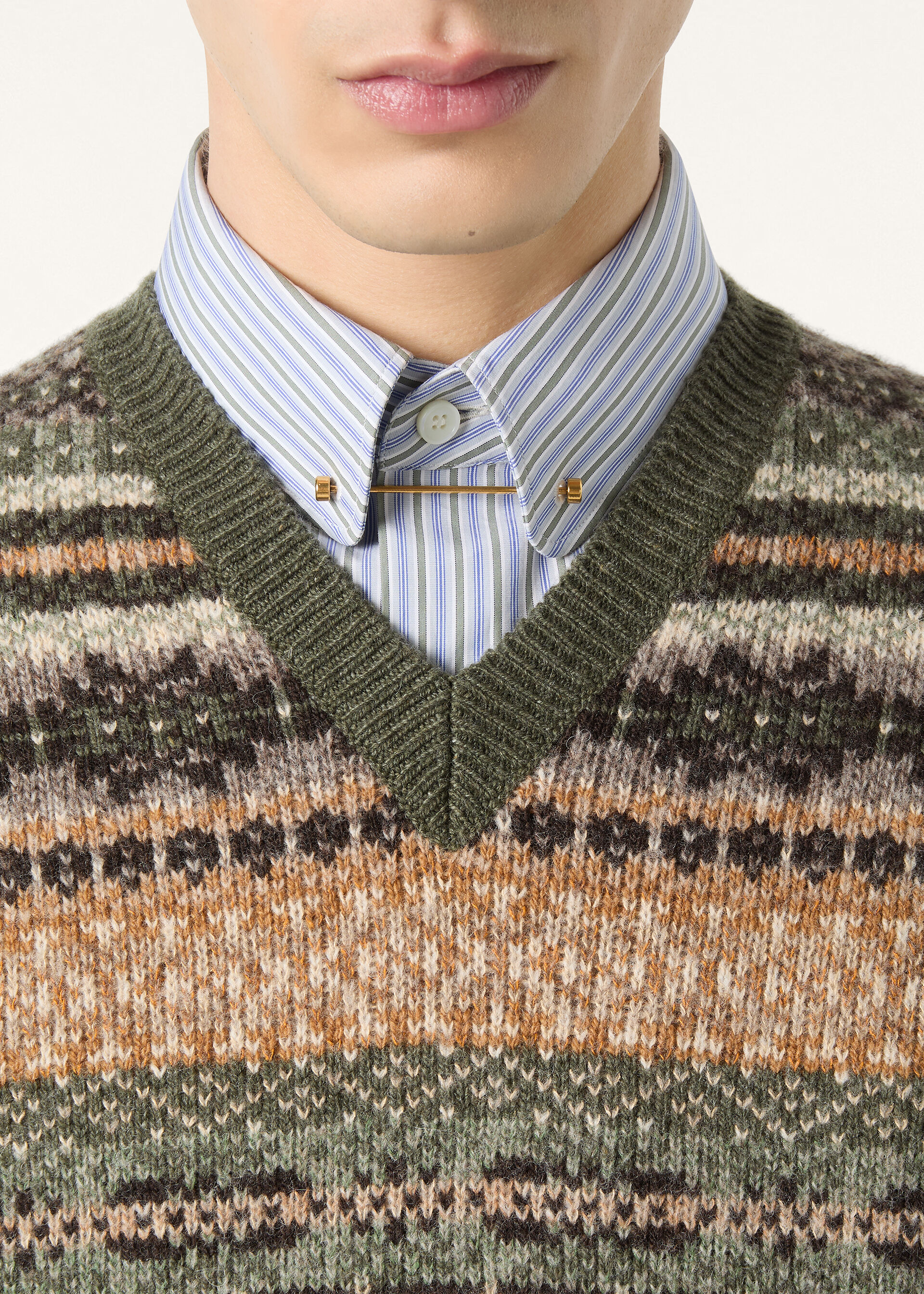 SPEYSIDE VEST SWEATER CASH WOOL GG 5