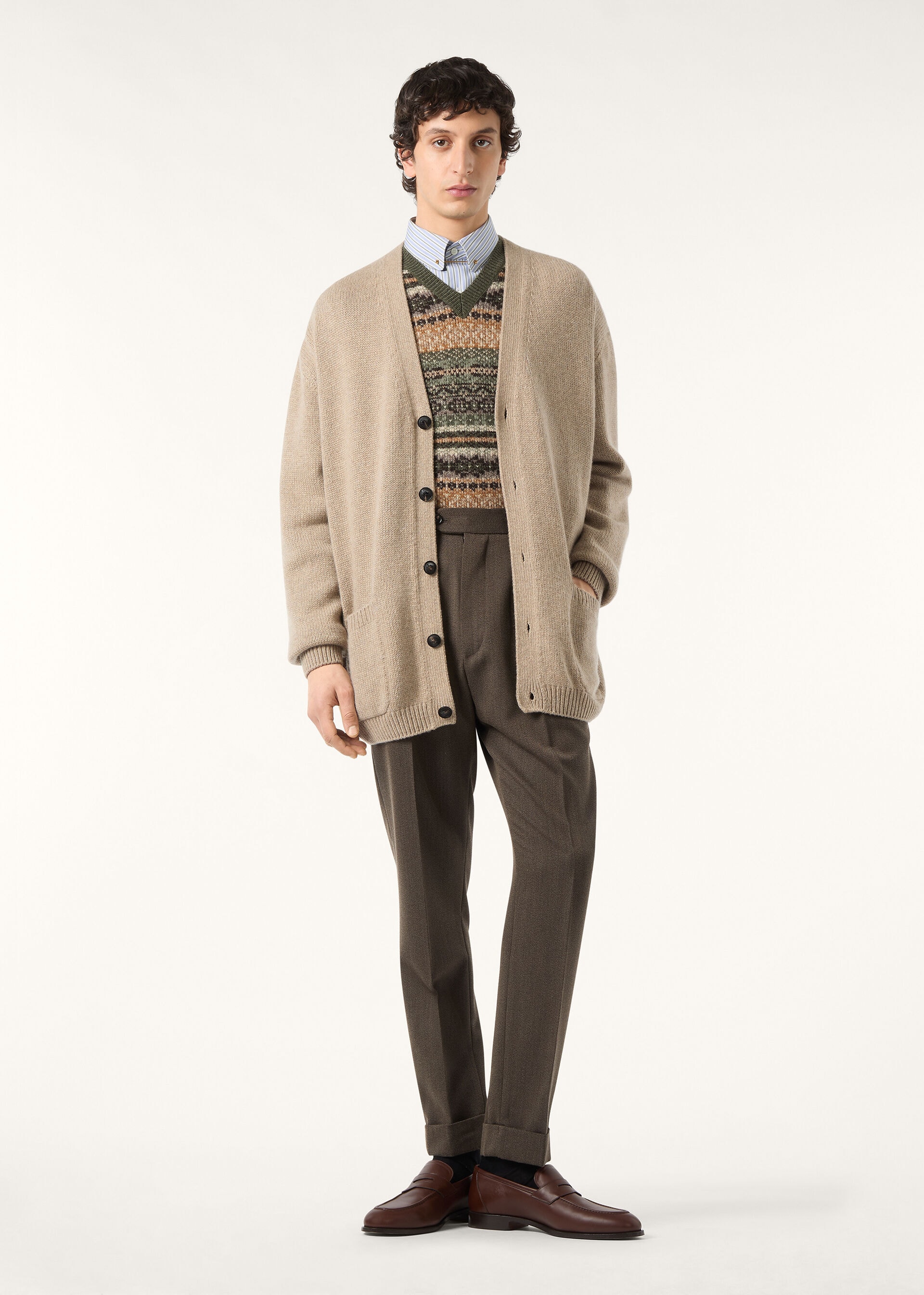 SPEYSIDE VEST SWEATER CASH WOOL GG 5