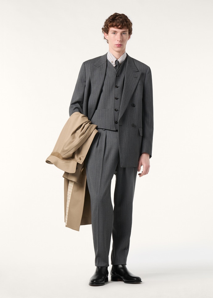 ALISTAIRE PEAK DB JACKET TEXTURED WOOL MOULINE'_FAQ0872_M0WX_1