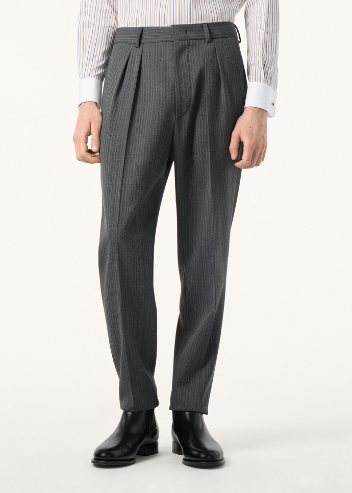 RUBEN TROUSERS TEXTURED WOOL MOULINE'_FAQ0873_M0WX_3
