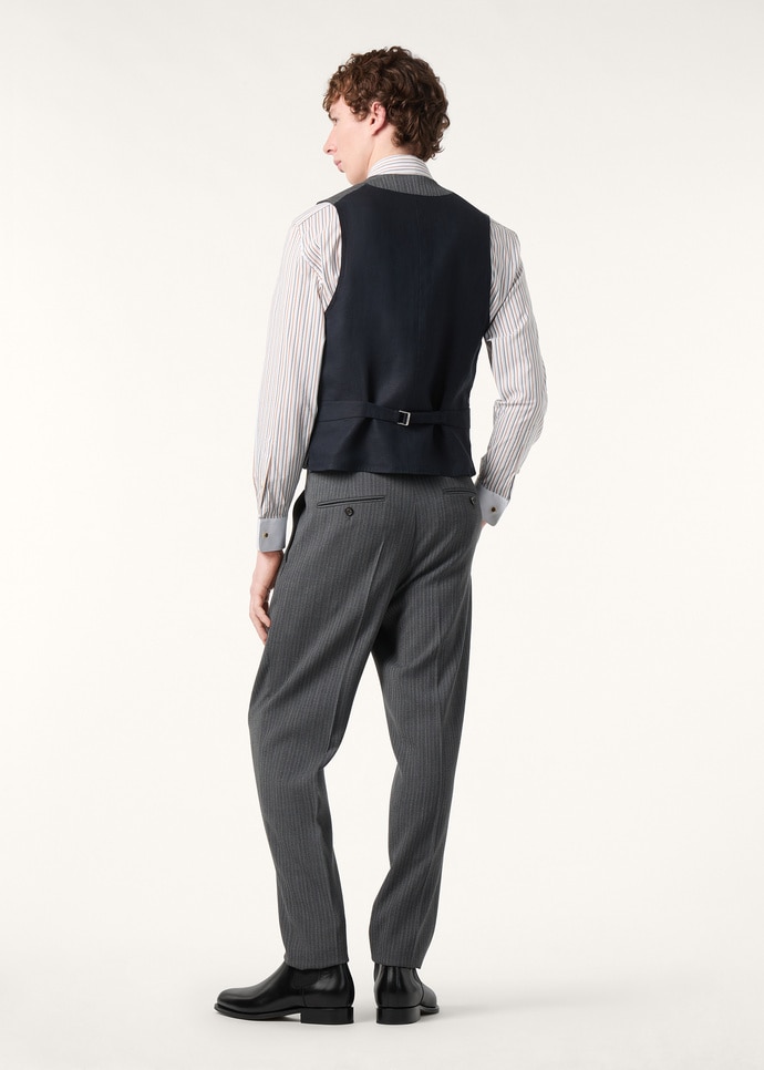 DRAYTON VEST MF TEXTURED WOOL MOULINE'_FAQ0874_M0WX_4