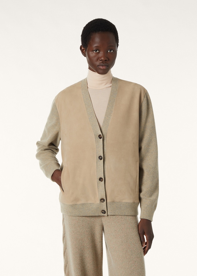 CASH SUEDE CARDIGAN SWEATER CASH GG 18_FAQ0941_51BV_3