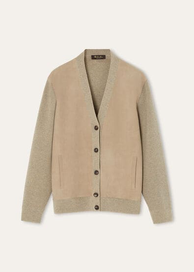 CASH SUEDE CARDIGAN SWEATER CASH GG 18