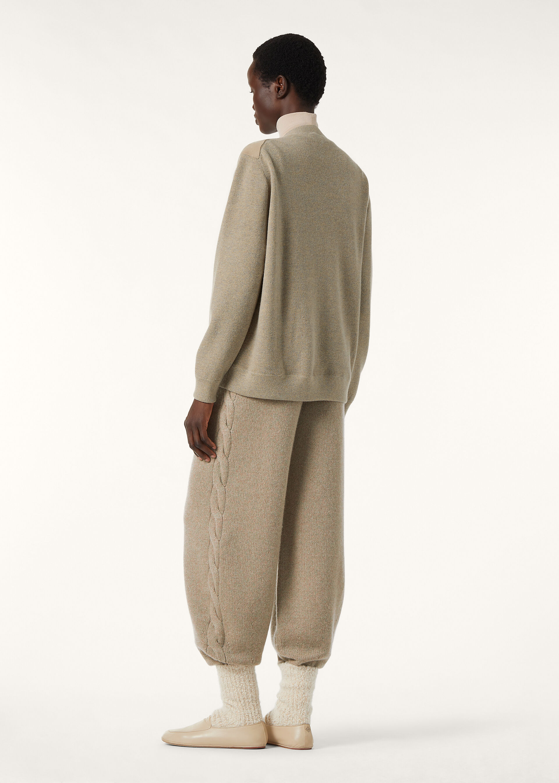 CASH SUEDE CARDIGAN SWEATER CASH GG 18
