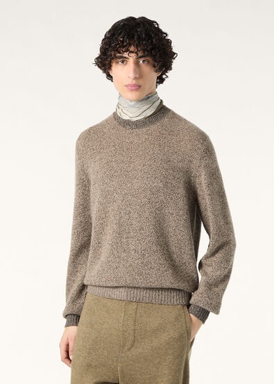SHEEP MEADOW CREWNECK SWEATER CASH WOOL GG 8