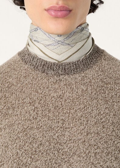 SHEEP MEADOW CREWNECK SWEATER CASH WOOL GG 8