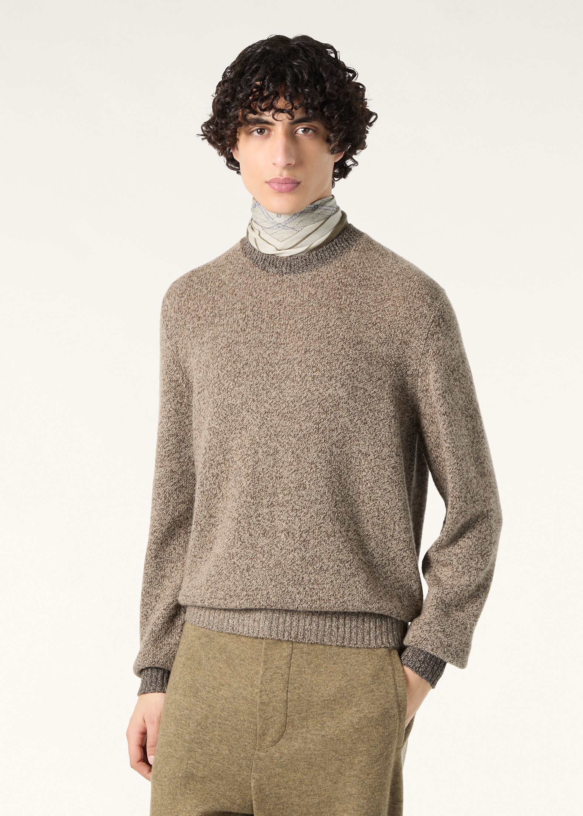 SHEEP MEADOW CREWNECK SWEATER CASH WOOL GG 8