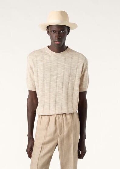 MAYREAU SS CREWNECK SWEATER LINEN SILK GG 14
