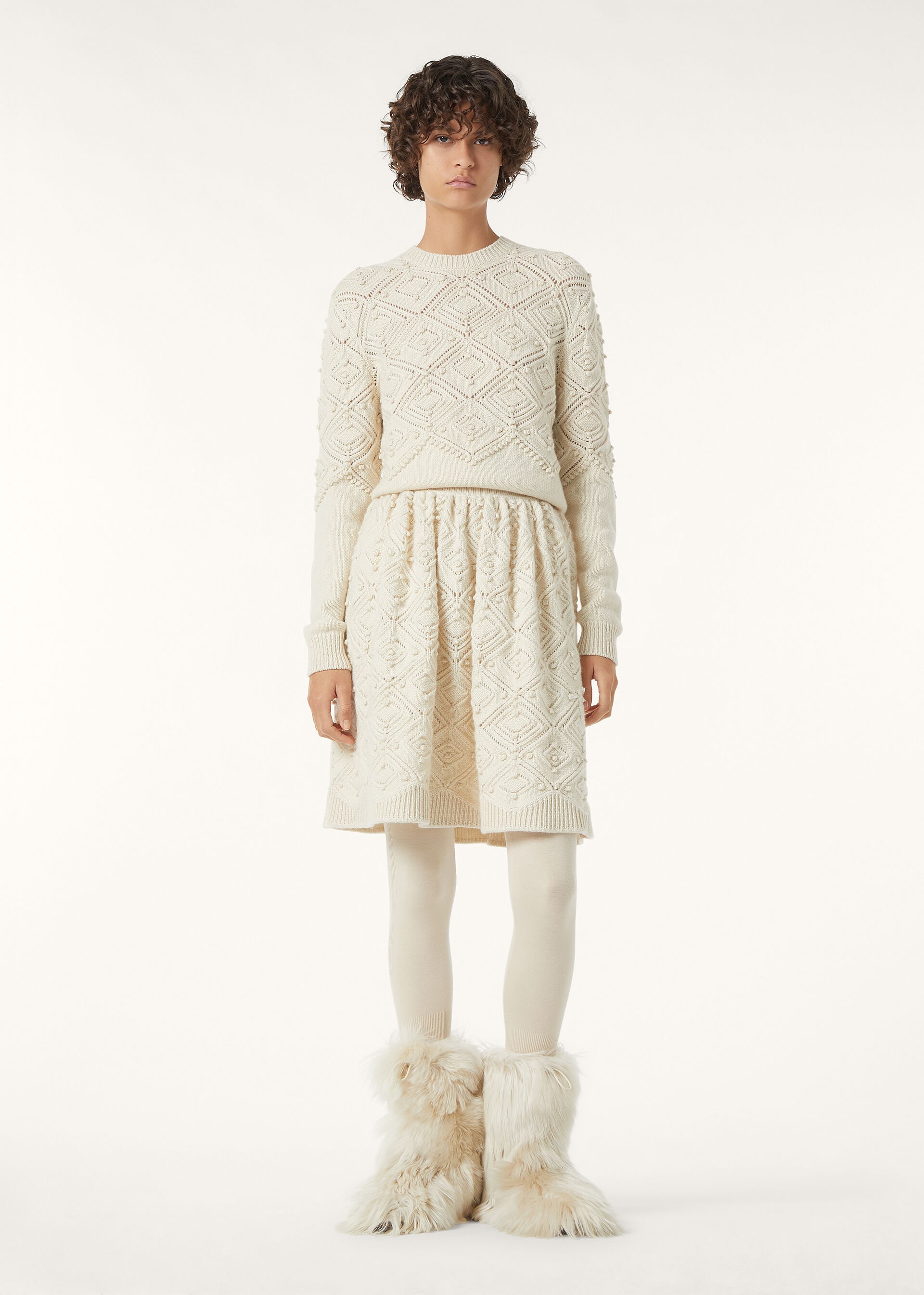 LA PLAGNE CREWNECK SWEATER CASH GG 5