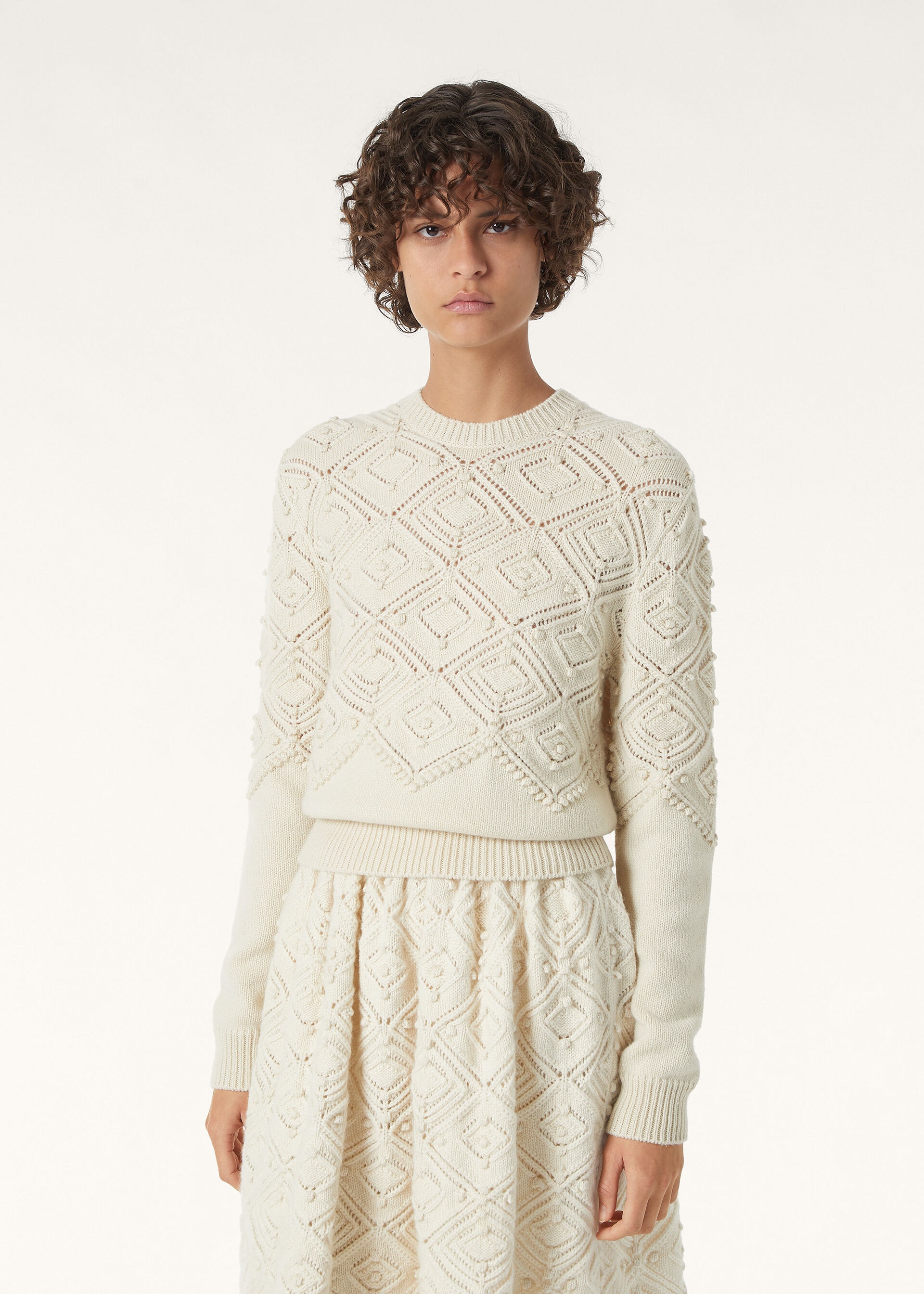 LA PLAGNE CREWNECK SWEATER CASH GG 5