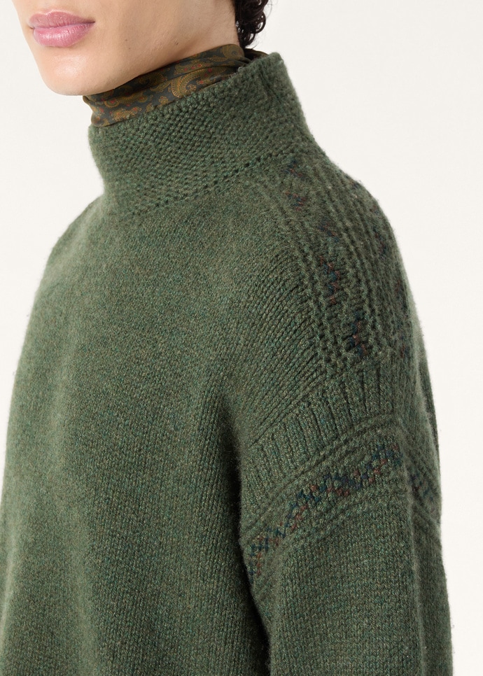 CAREZZA EMBROIDRED TURTLENECK SWEATER CASH GG 3_FAQ0965_51C2_2