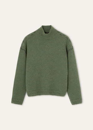 CAREZZA EMBROIDRED TURTLENECK SWEATER CASH GG 3
