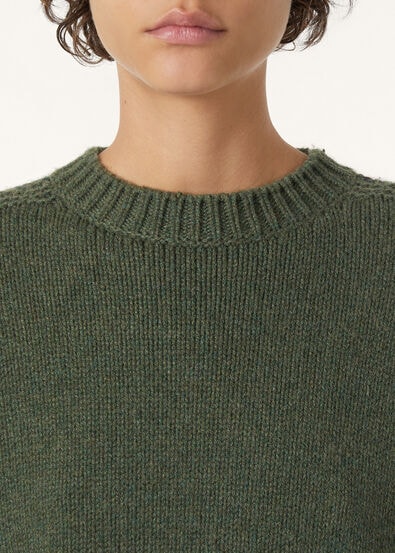 CAREZZA EMBR CREWNECK MULTICOLOR CROSS STITCH GG 3