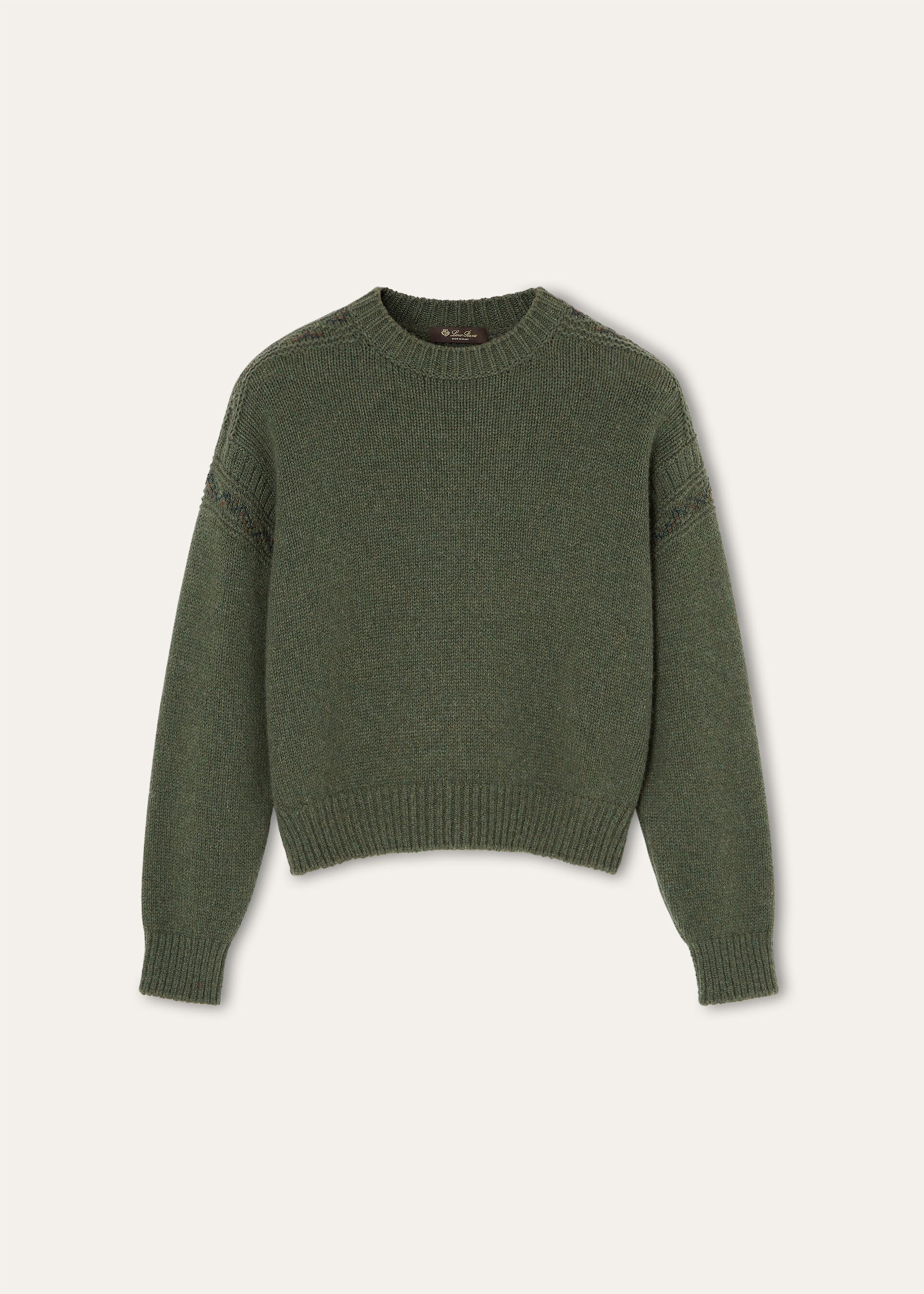 CAREZZA EMBR CREWNECK MULTICOLOR CROSS STITCH GG 3