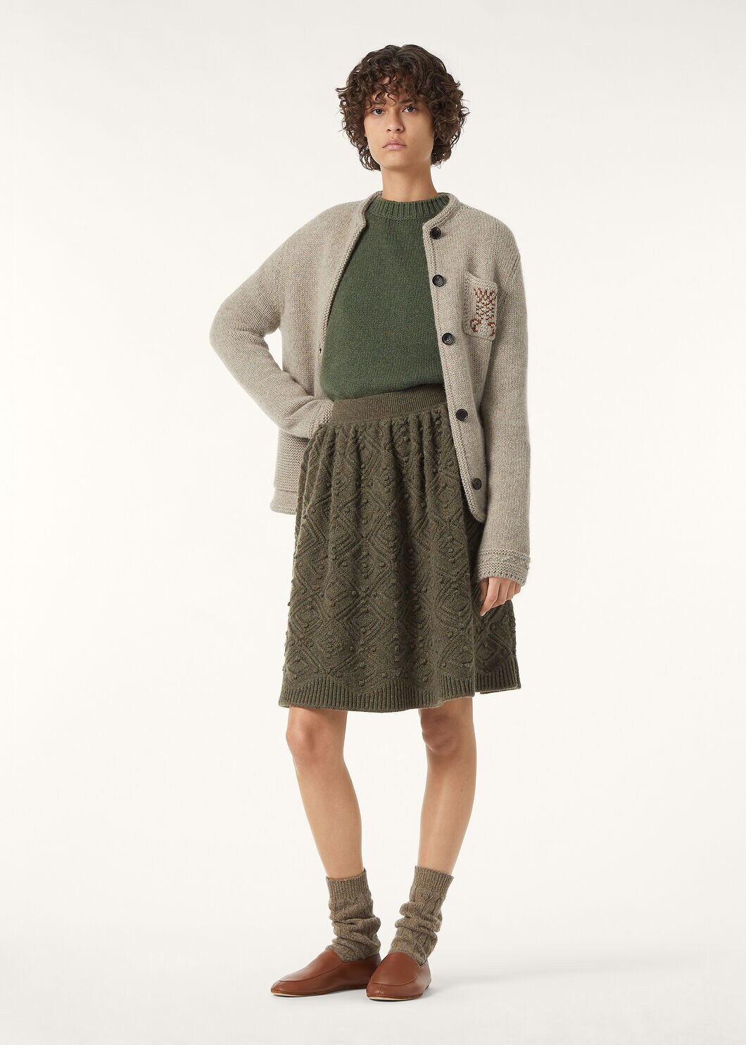 CAREZZA EMBR CREWNECK MULTICOLOR CROSS STITCH GG 3