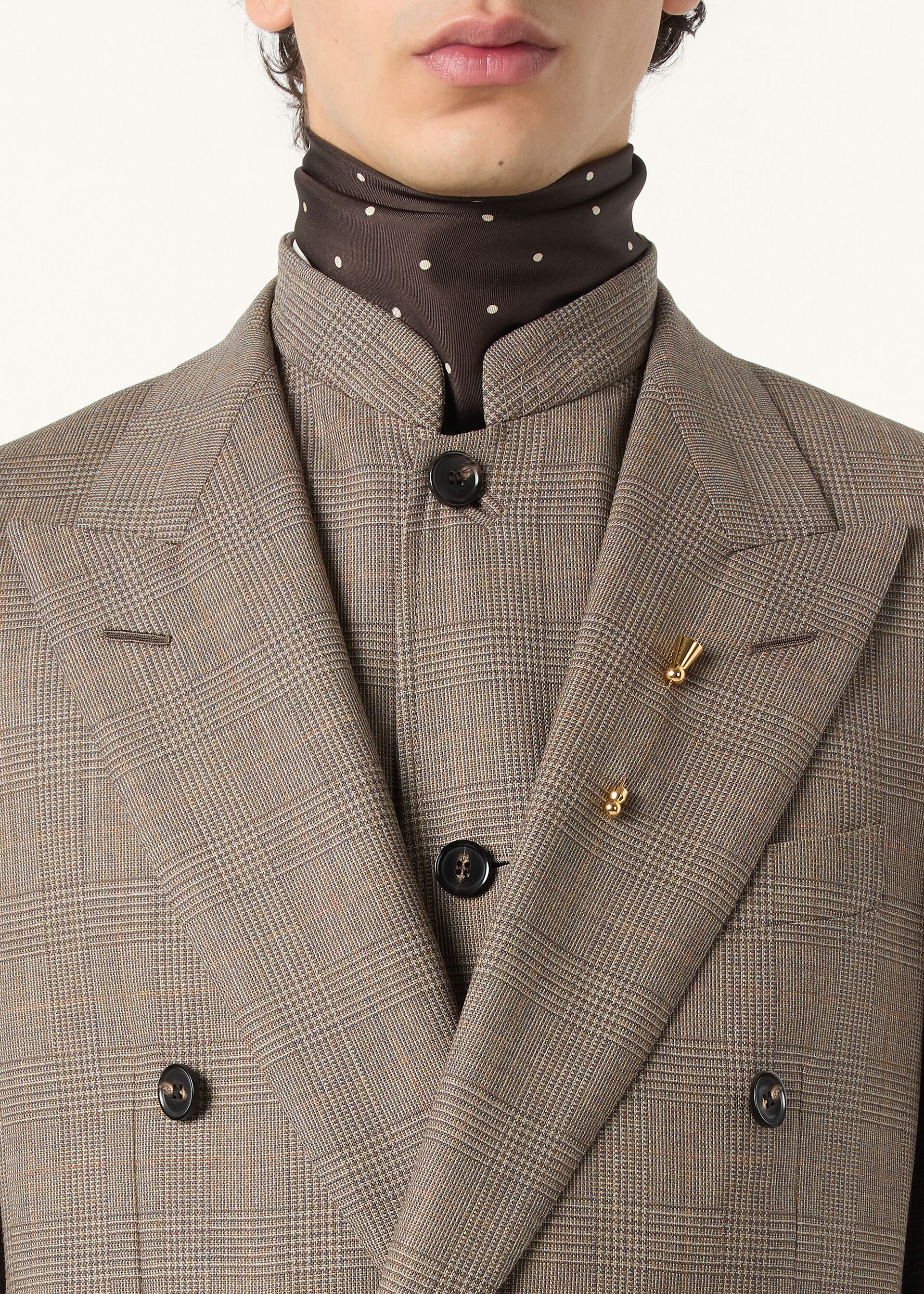 MILANO PEAK DB SUIT SOPRA VISSO PRINCE OF WALES