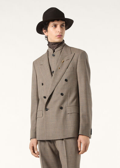 MILANO PEAK DB SUIT SOPRA VISSO PRINCE OF WALES