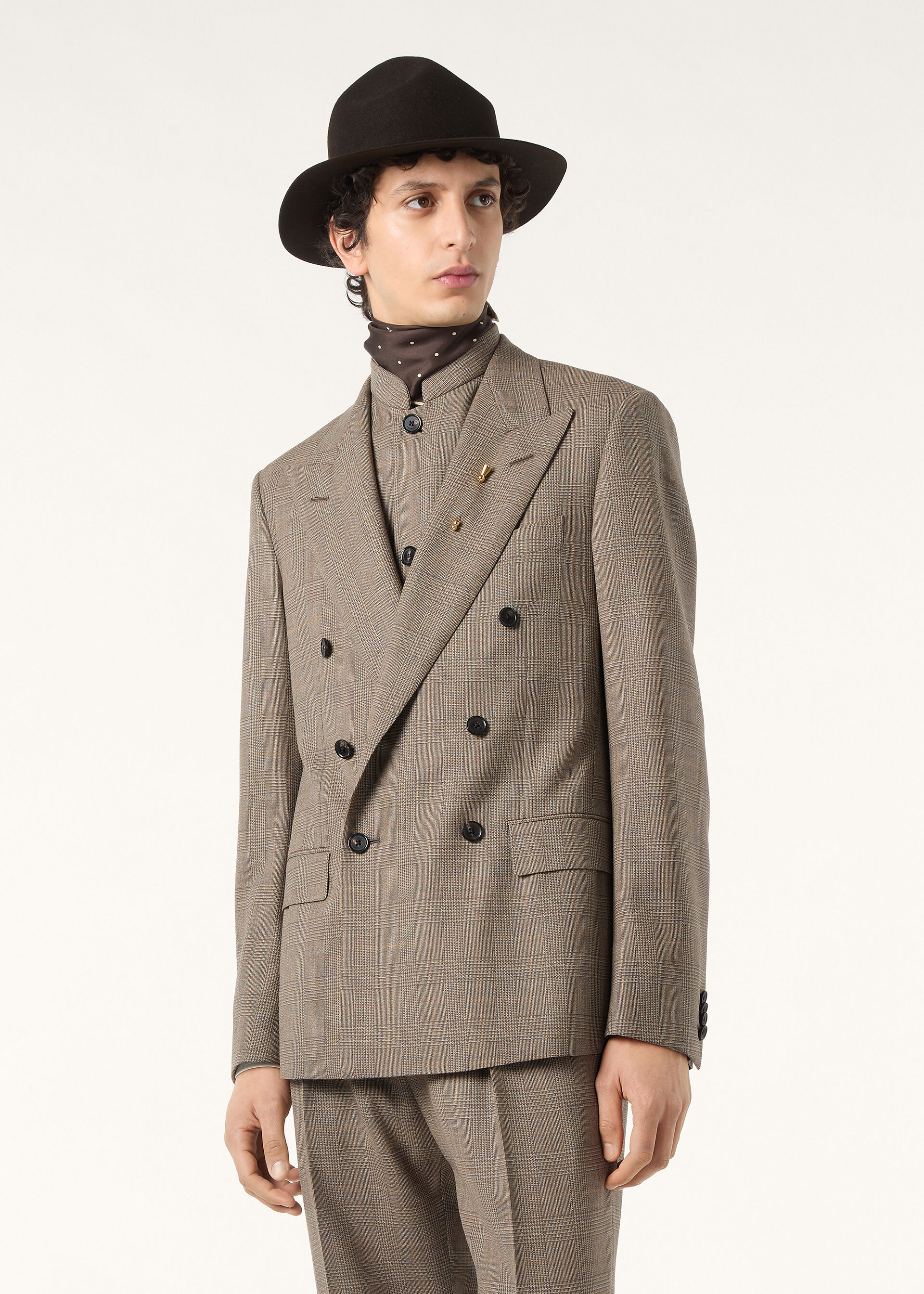 MILANO PEAK DB SUIT SOPRA VISSO PRINCE OF WALES