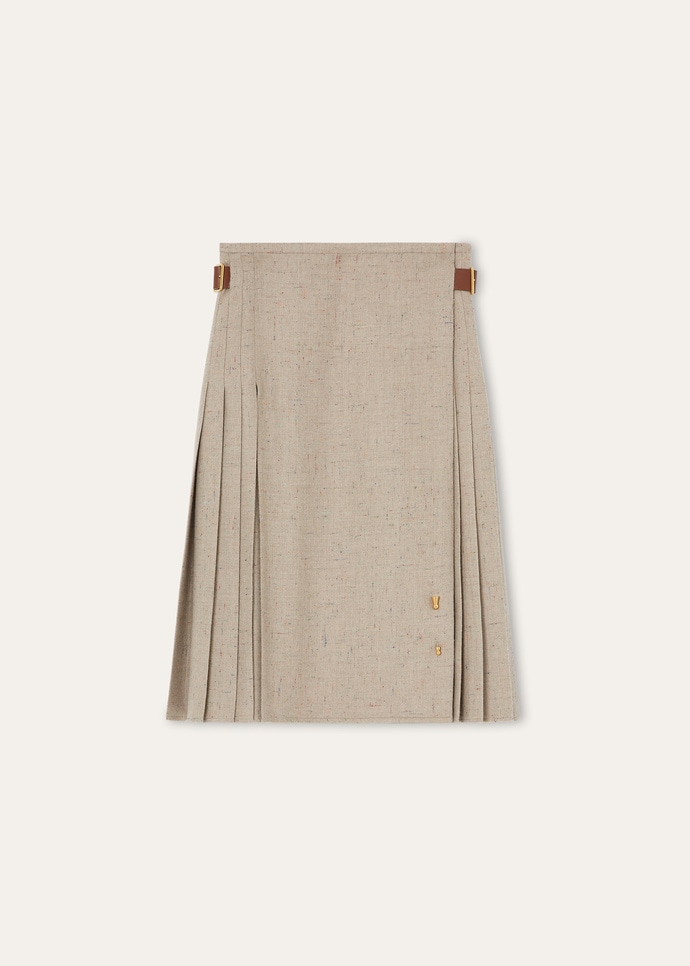 MILDA SKIRT BOTTONATO FLANNEL CASH_FAQ1001_E0FF_5