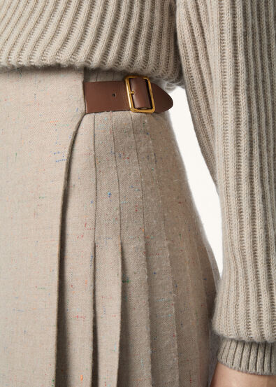 MILDA SKIRT BOTTONATO FLANNEL CASH