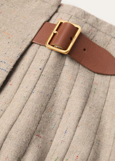 MILDA SKIRT BOTTONATO FLANNEL CASH