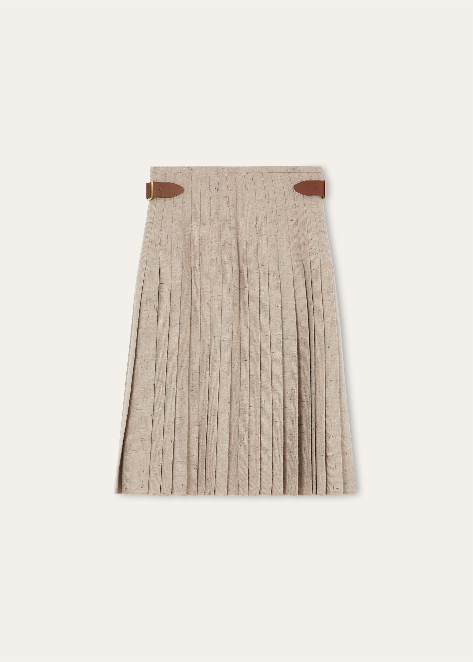 MILDA SKIRT BOTTONATO FLANNEL CASH