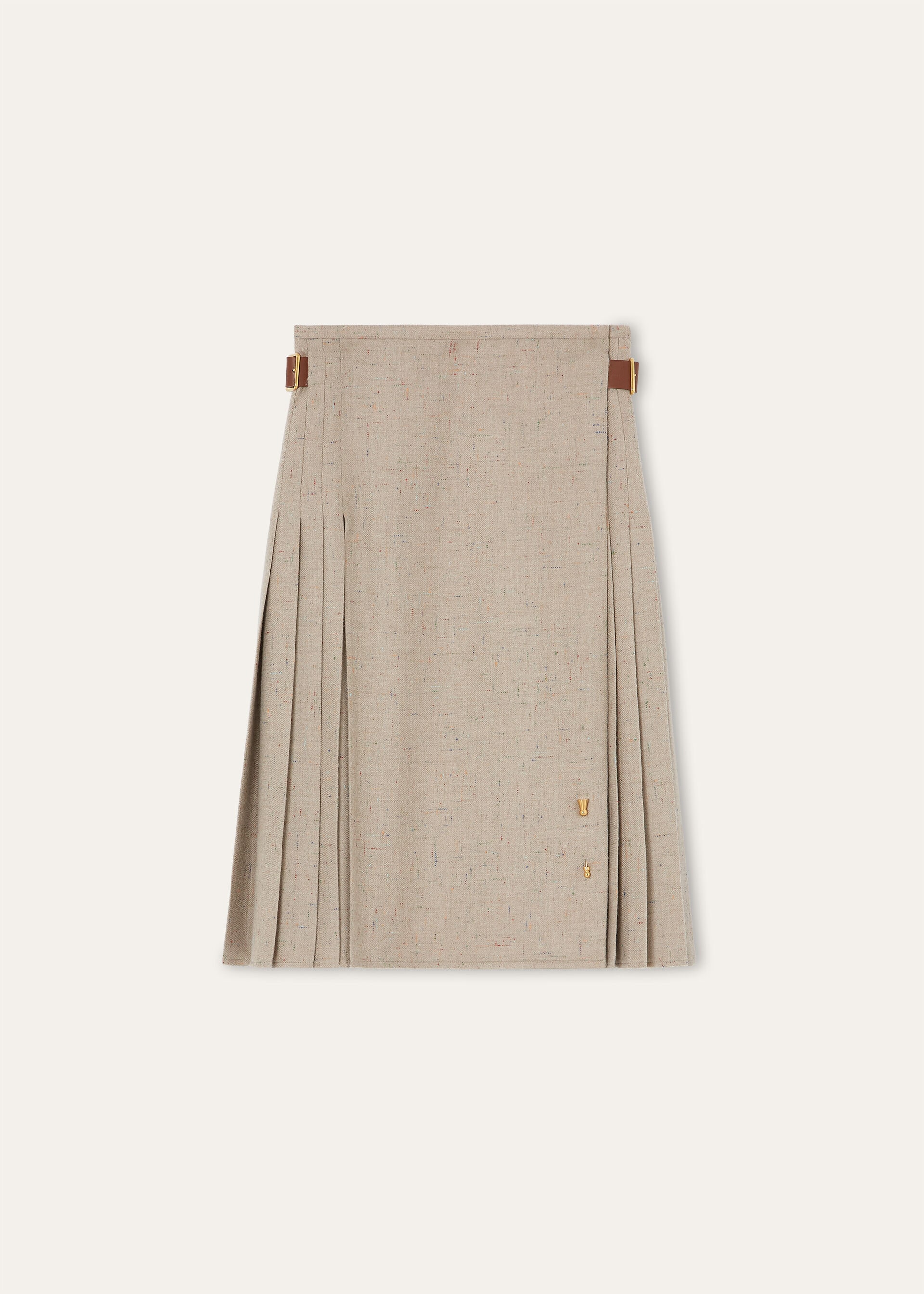 MILDA SKIRT BOTTONATO FLANNEL CASH