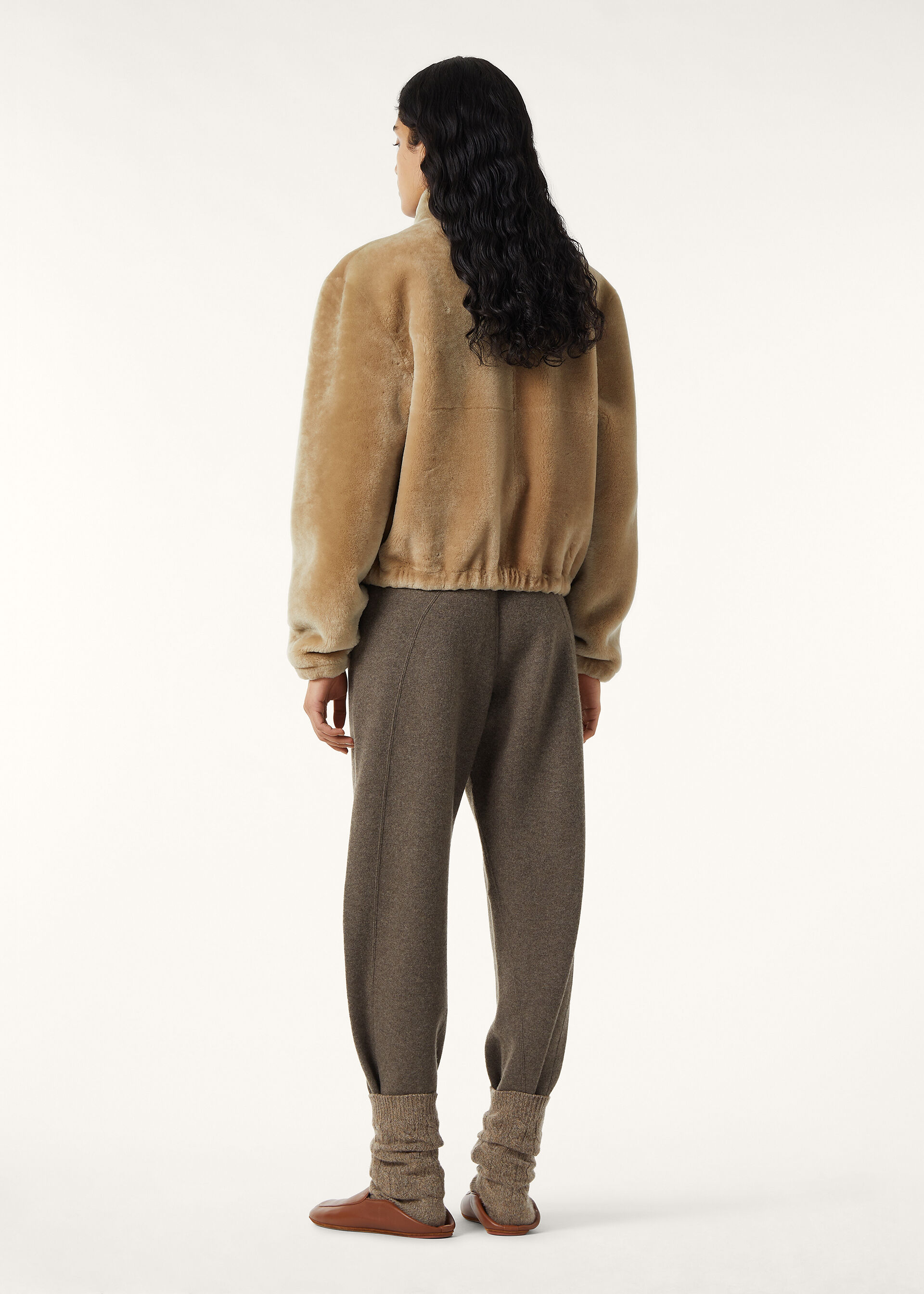 LORO PIANA BOMBER MERINO SHEARLING