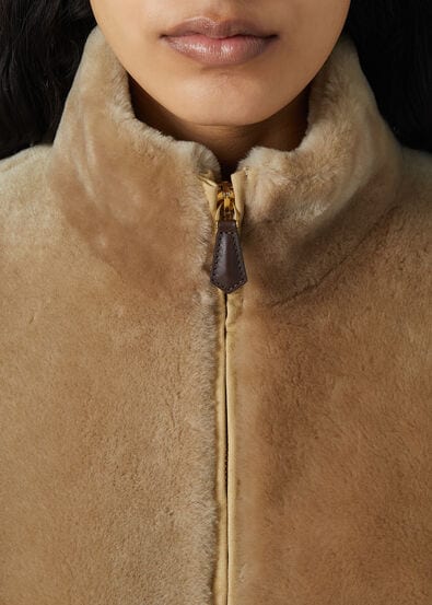 LORO PIANA BOMBER MERINO SHEARLING