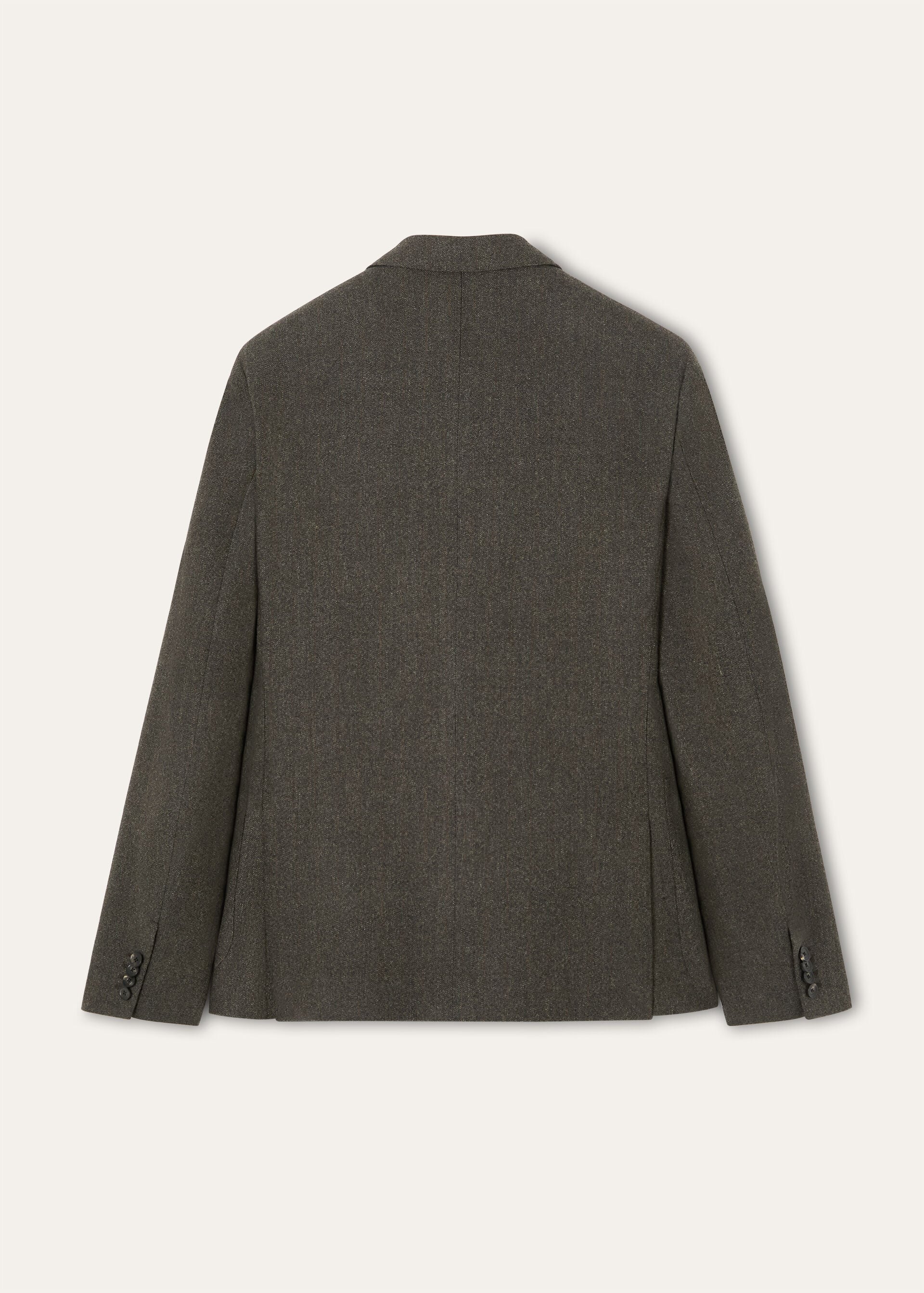 MILANO PEAK DB SHIRT JACKET WOOL MOULINE'