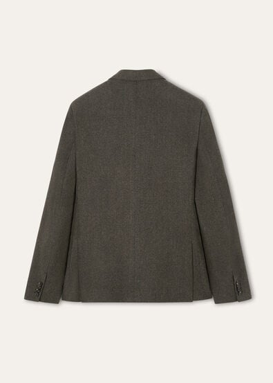 MILANO PEAK DB SHIRT JACKET WOOL MOULINE'